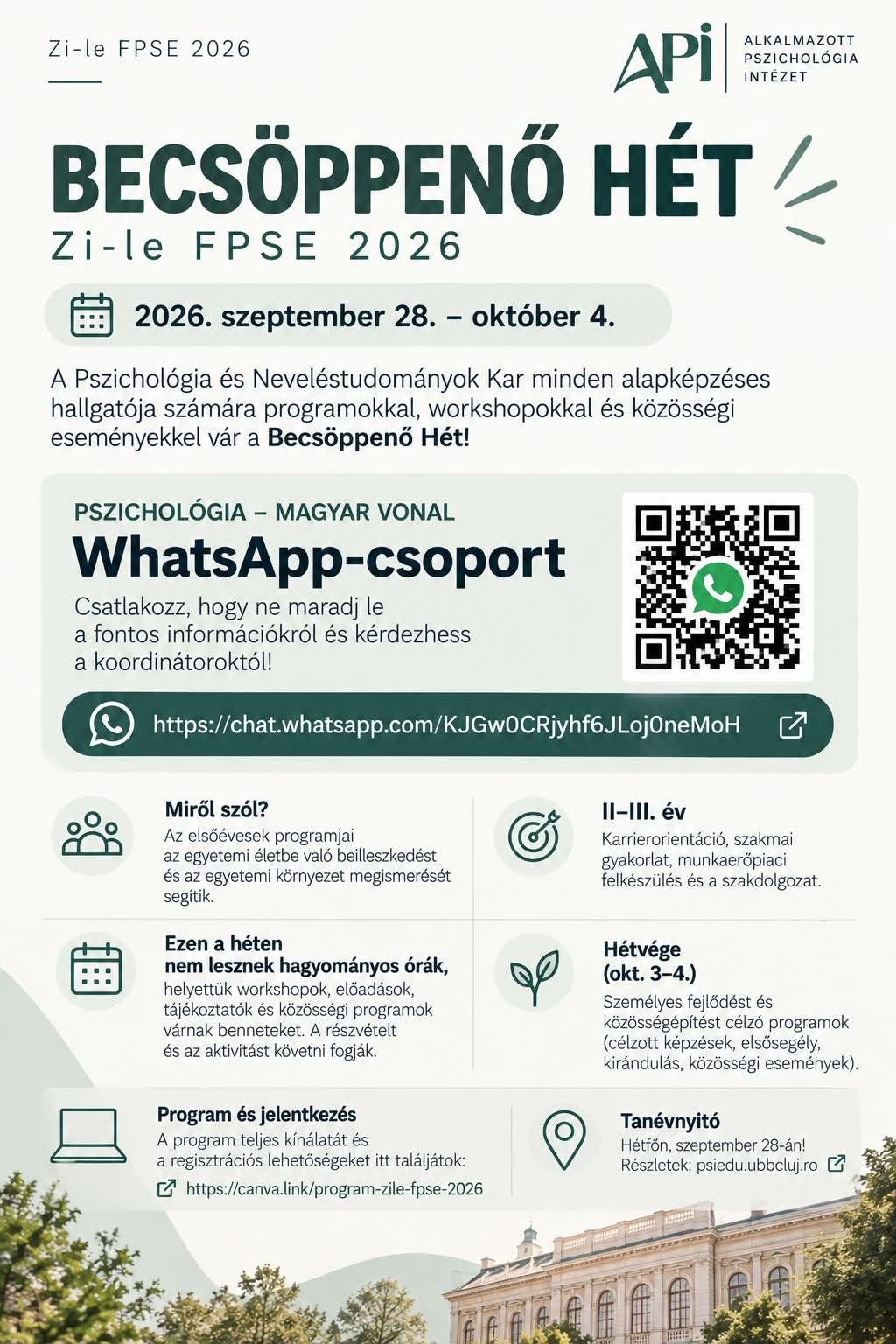 Becseppenő hét - Zi-le FPSE 2026 plakát: 2026. szeptember 28. és október 4. között